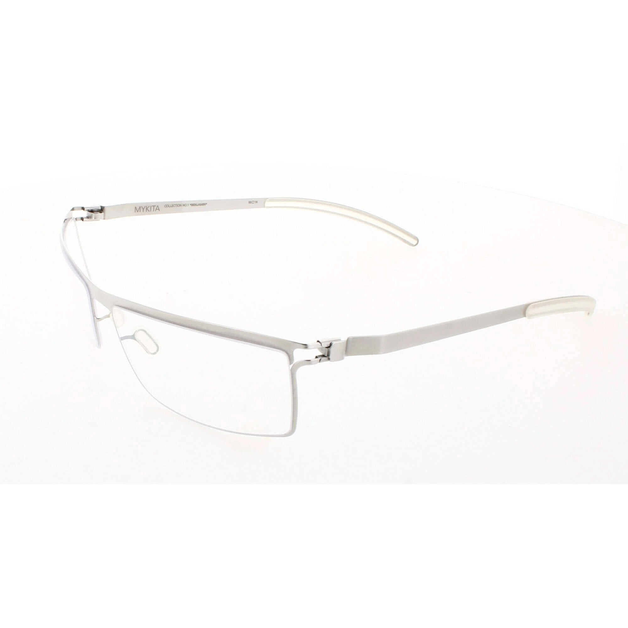 Mykita Unisex Eyeglasses - Pearl Rectangular Metal Frame | NO1-BENJAMIN-PEARL 009