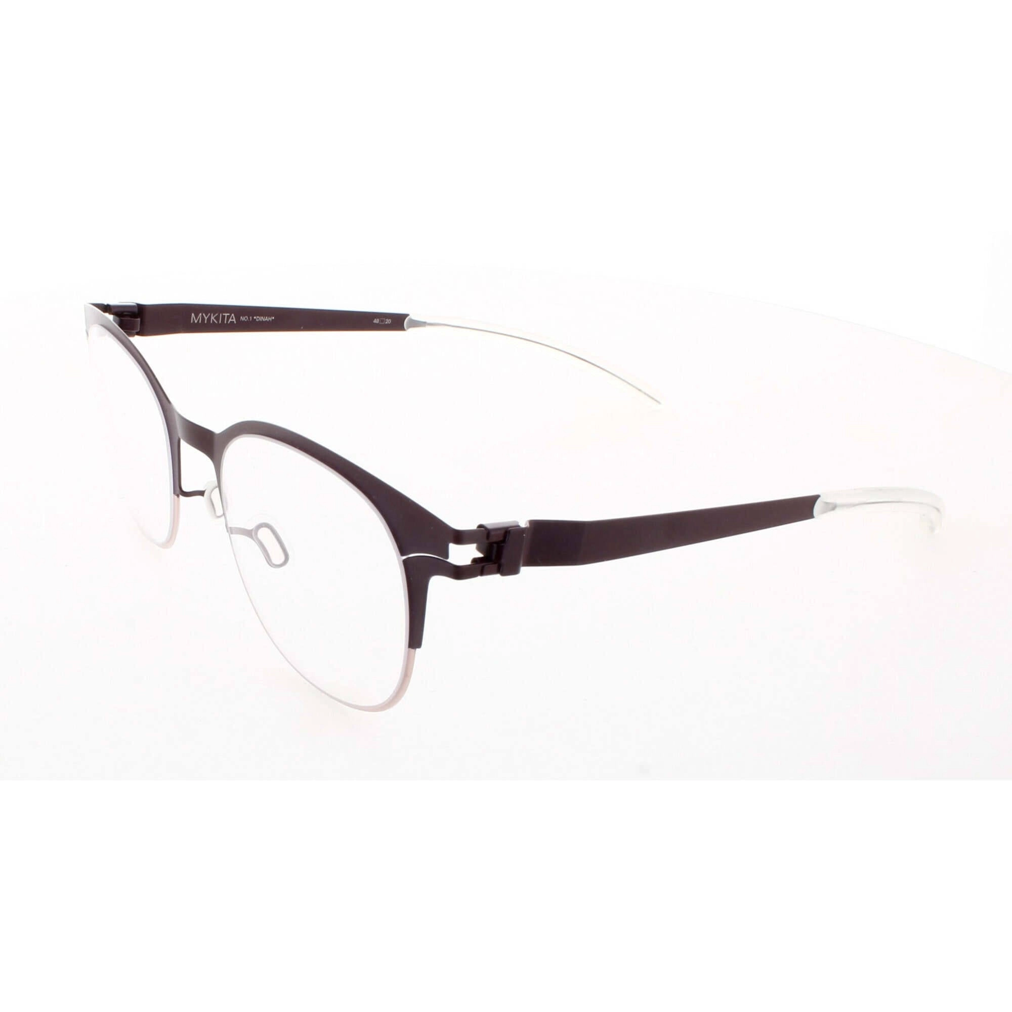 Mykita Unisex Eyeglasses - Plum/Blush Full Rim Metal Frame | NO1-DINAH-PLUM/BLUSH