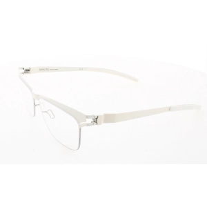 Mykita Unisex Eyeglasses - Silver Off White Frame | DECADES-RUBI-SILVER-OFF-WHITE