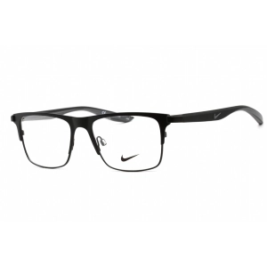 Nike Unisex Eyeglasses - Full Rim Rectangular Satin Black Metal Frame | NIKE 8150 001