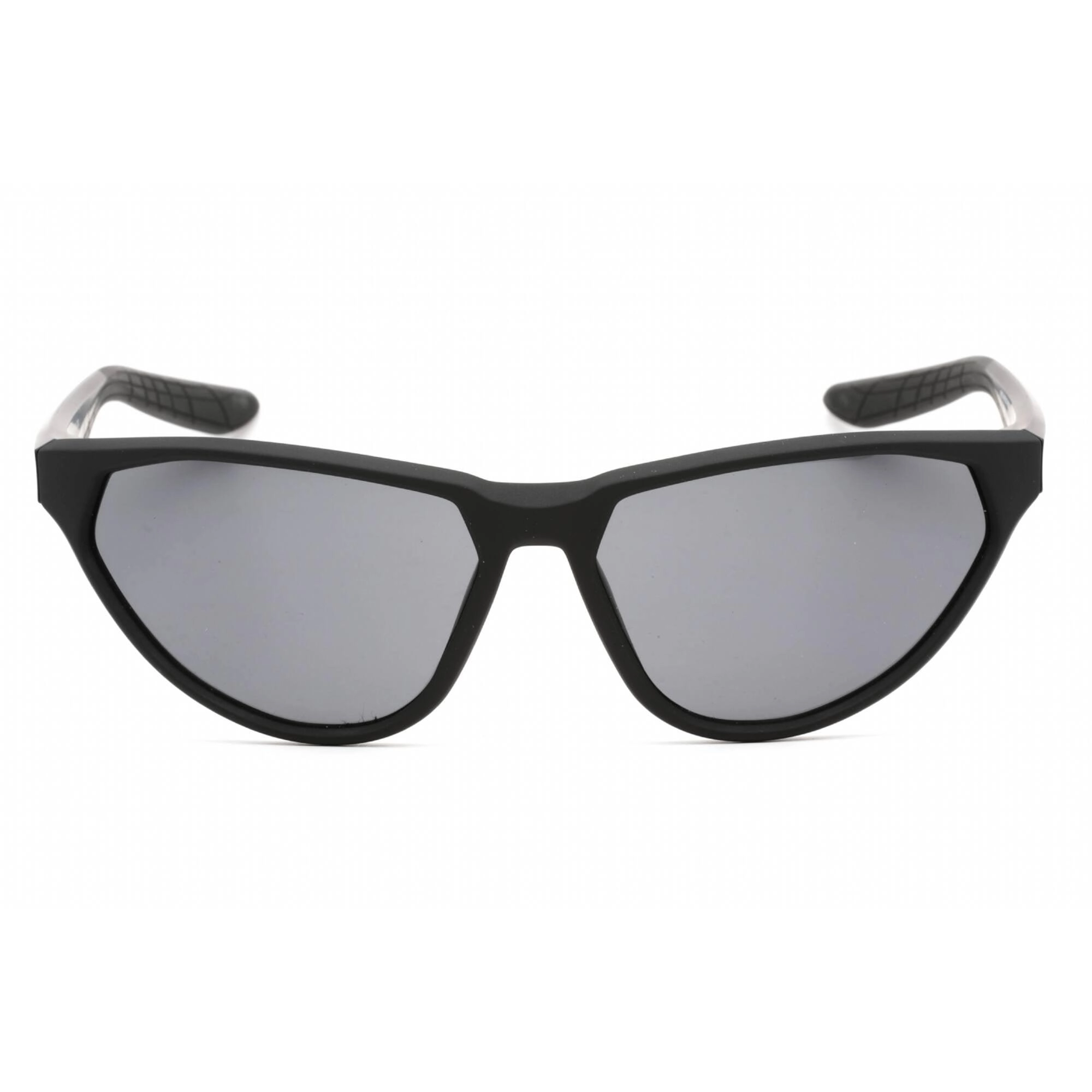 Nike Unisex Sunglasses - Full Rim Matte Black Plastic Rectangular Frame | DJ0800 010