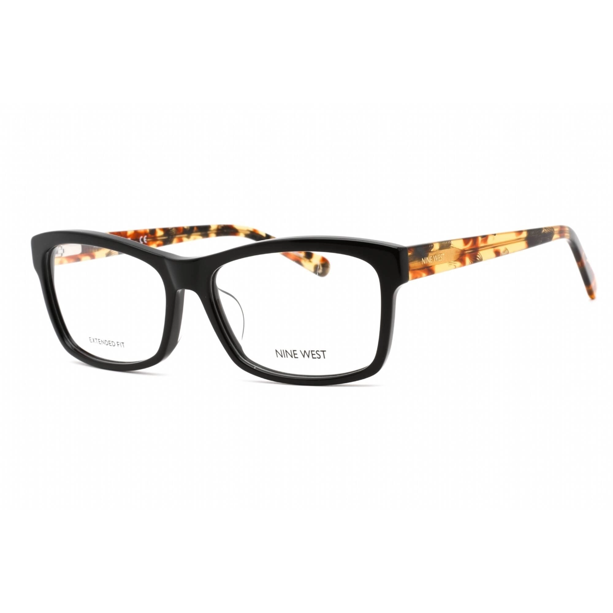 Nine West Women's Eyeglasses - Full Rim Black Plastic Rectangular Frame | NW5193X 001