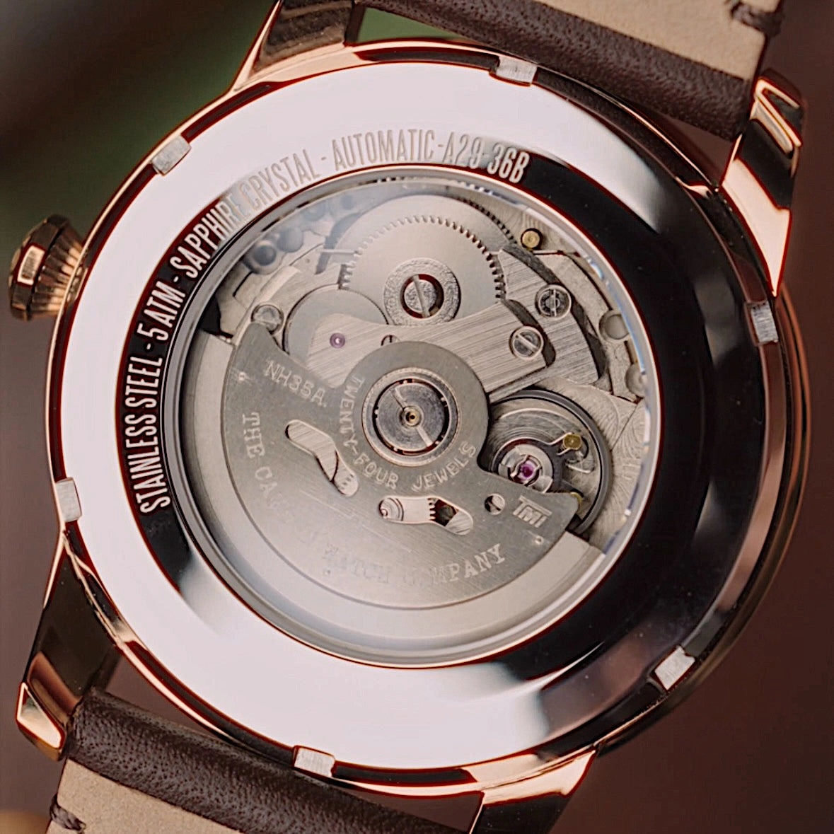 No.29 Automatic Rose Gold, Green and Black