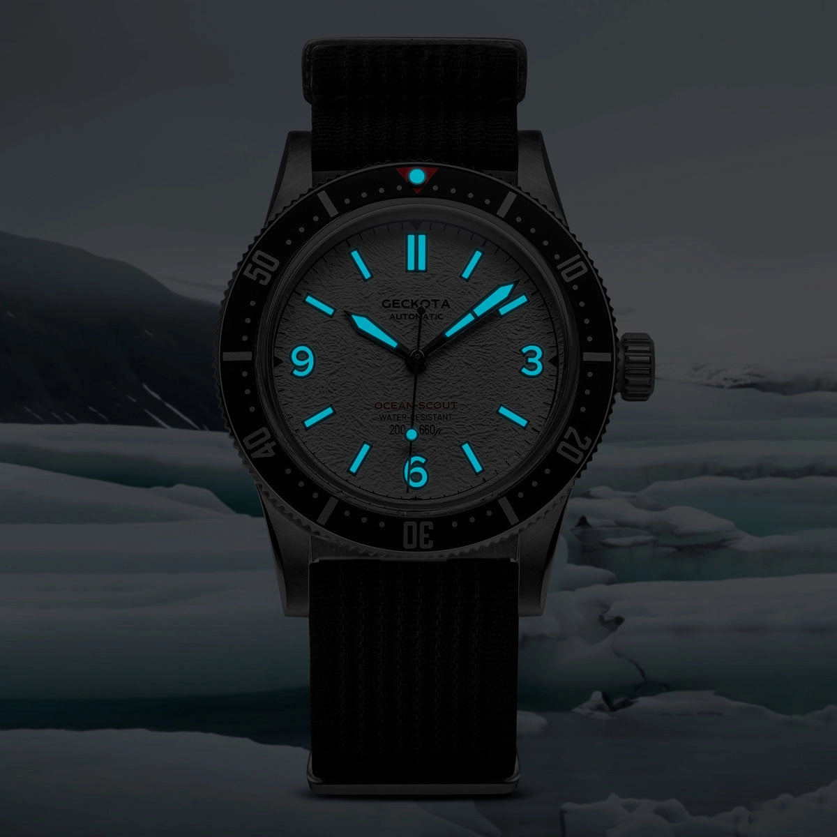 Ocean-Scout Dive Watch - Ice White