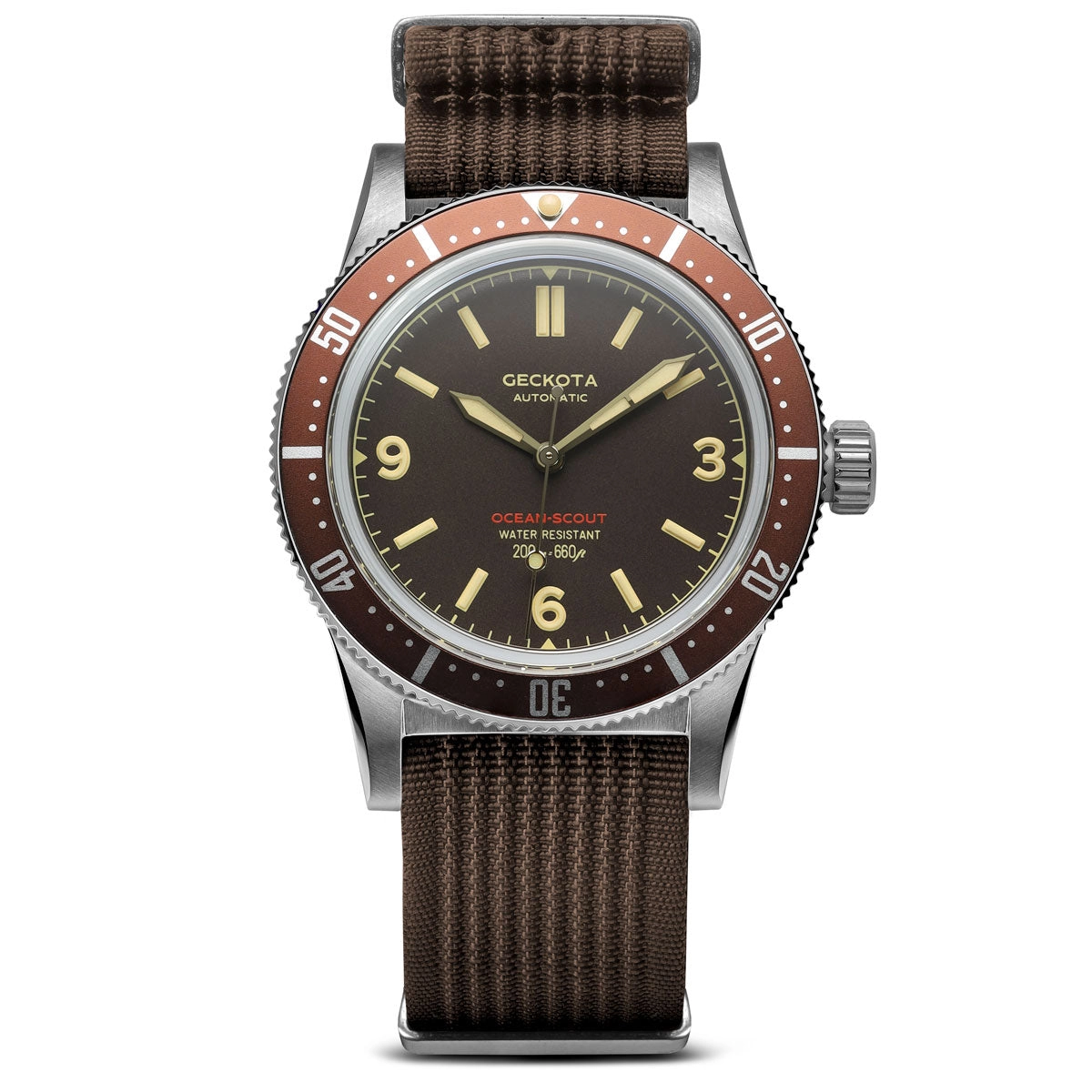 Ocean-Scout Dive Watch - Sienna Brown