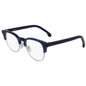 Paul Smith Unisex Eyeglasses - Deep Navy Round Frame Demo Lens | PSOP014V1 BIRCH 004