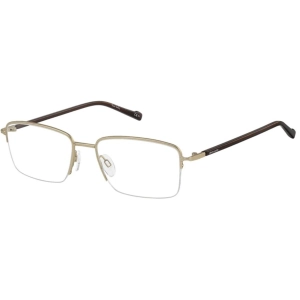 Pierre Cardin Women's Eyeglasses - Gold Stainless Steel Rectangular | P.C. 6860 0CGS