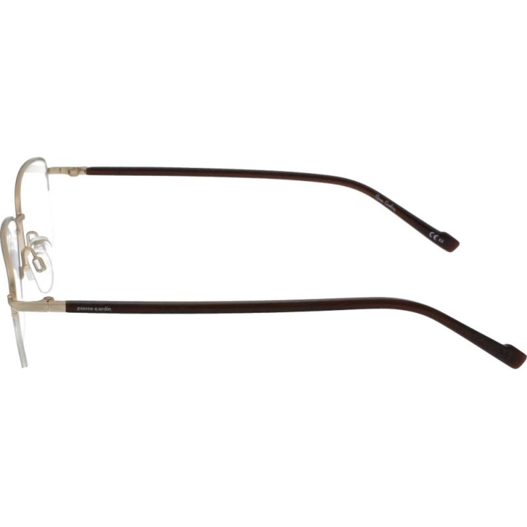 Pierre Cardin Women's Eyeglasses - Gold Stainless Steel Rectangular | P.C. 6860 0CGS