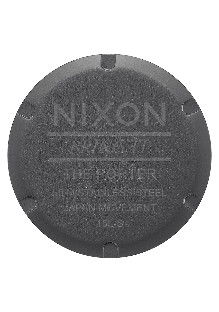 Porter Leather - Gunmetal / Charcoal / Taupe