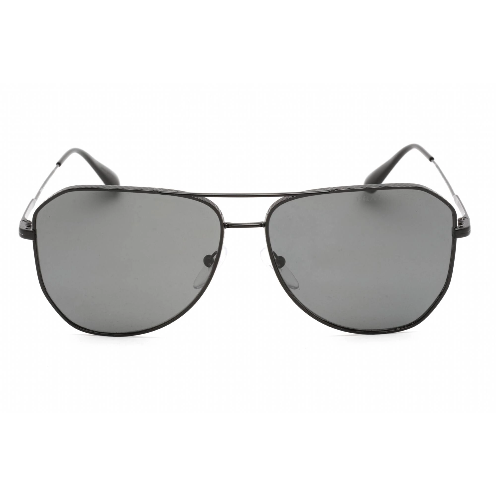 Prada Unisex Sunglasses - Full Rim Black Metal Aviator Shape Frame | 0PR 63XS 1AB08G