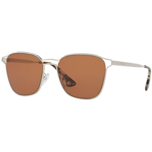 Prada Unisex Sunglasses - Silver Metal Full Rim Square Frame | PRADA 0PR54TS 1BC6N055