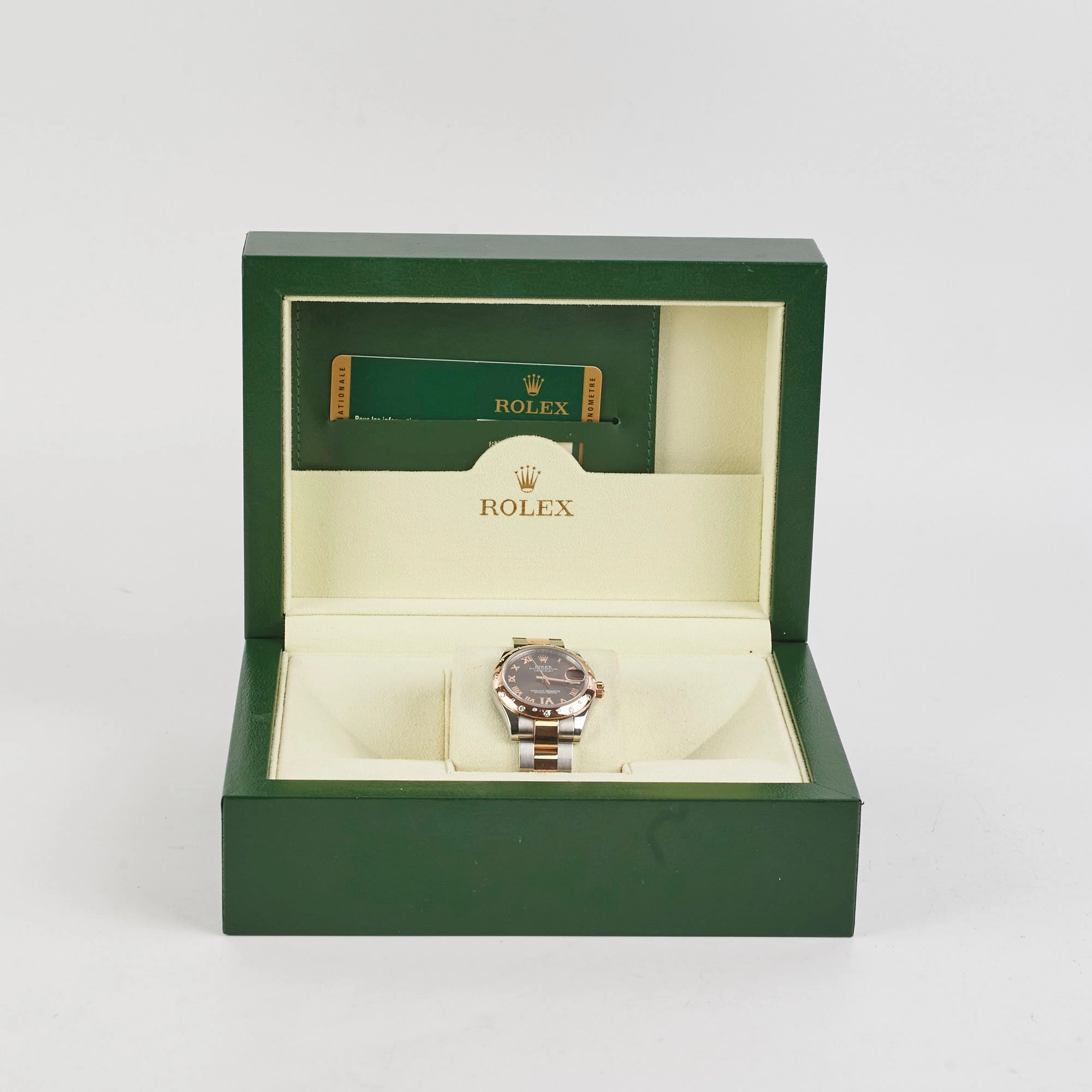 Rolex Datejust 31mm Two Tone Everose Stainless Steel Watch Model 178341 (2013)