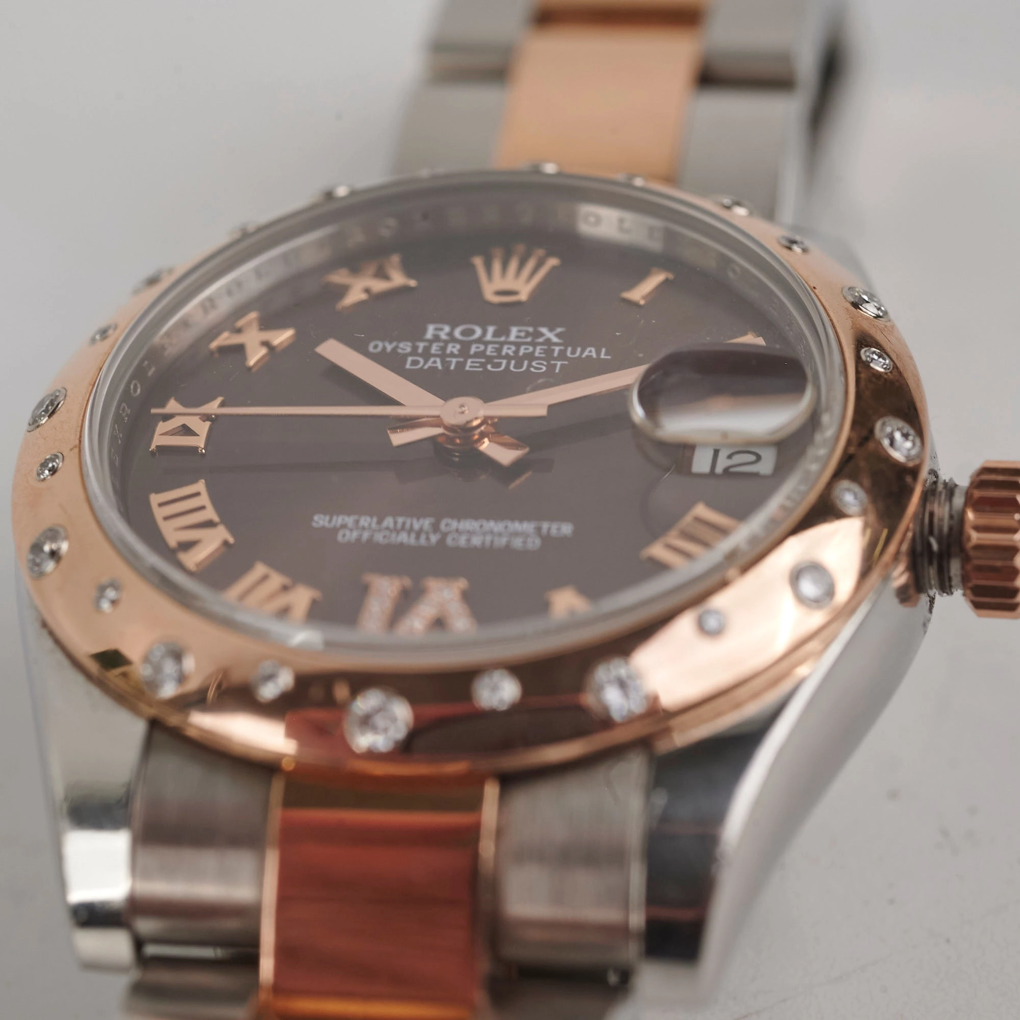 Rolex Datejust 31mm Two Tone Everose Stainless Steel Watch Model 178341 (2013)