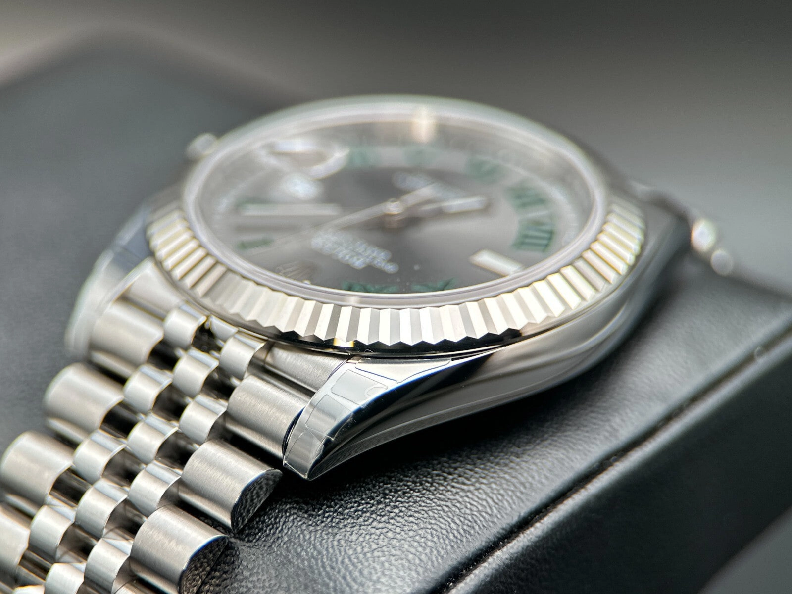 Rolex Datejust 41mm 126334 Wimbledon Dial Fluted Bezel Jubilee Bracelet - 2023