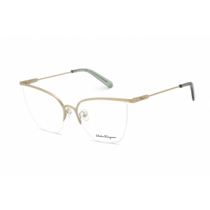 Salvatore Ferragamo Women's Eyeglasses - Cat Eye Matte Light Gold Frame | SF2197 760