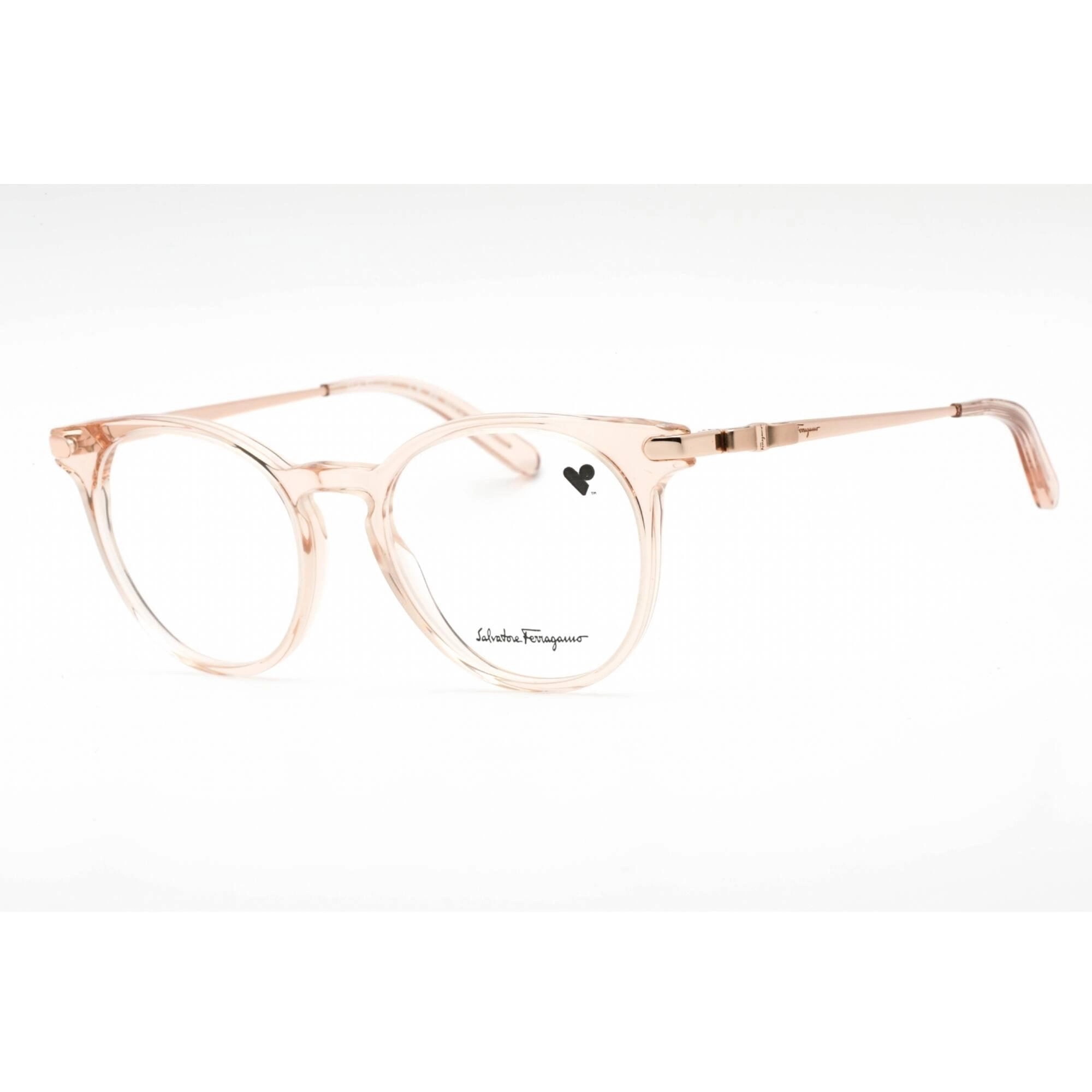Salvatore Ferragamo Women's Eyeglasses - Transparent Rose Plastic Frame | SF2927 610