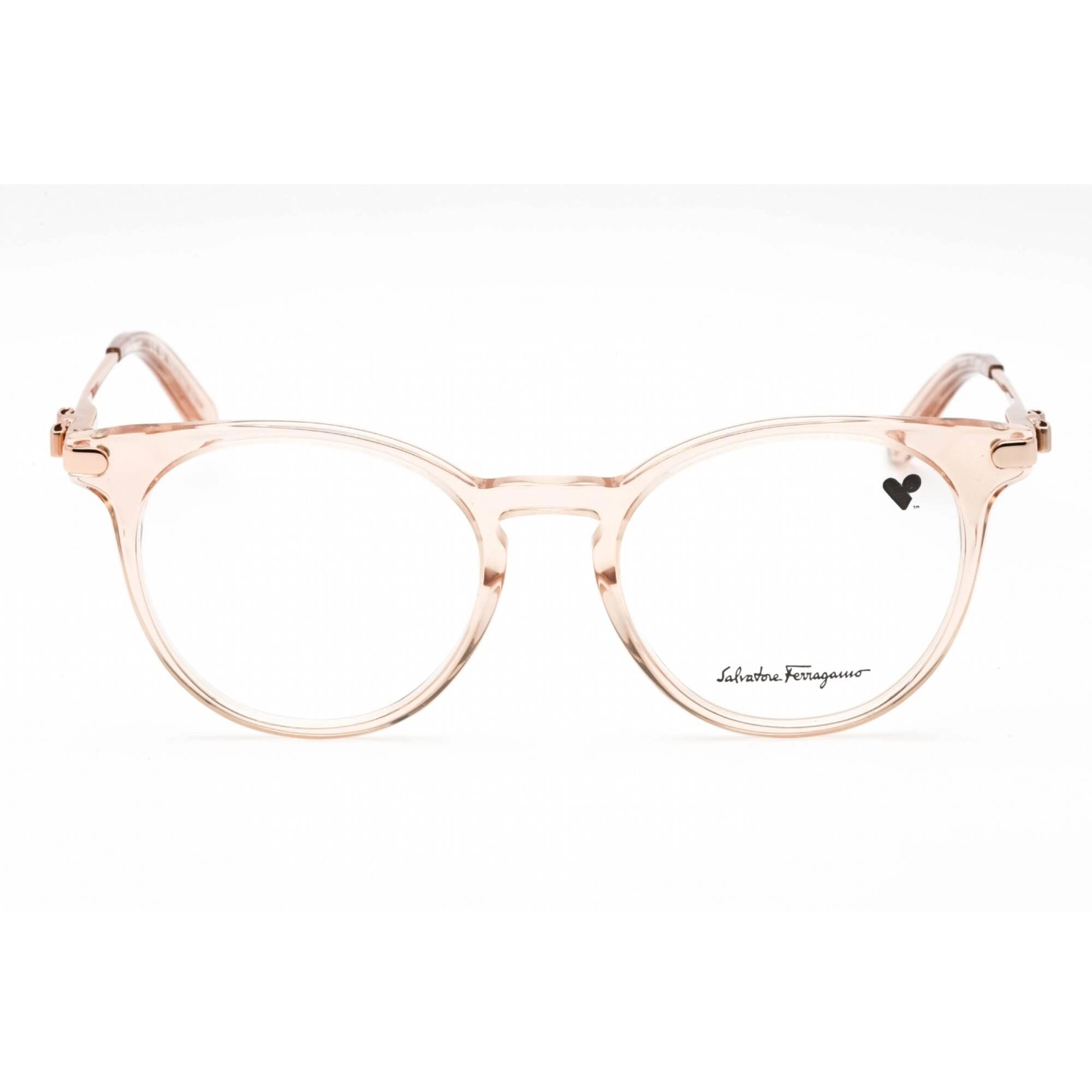 Salvatore Ferragamo Women's Eyeglasses - Transparent Rose Plastic Frame | SF2927 610