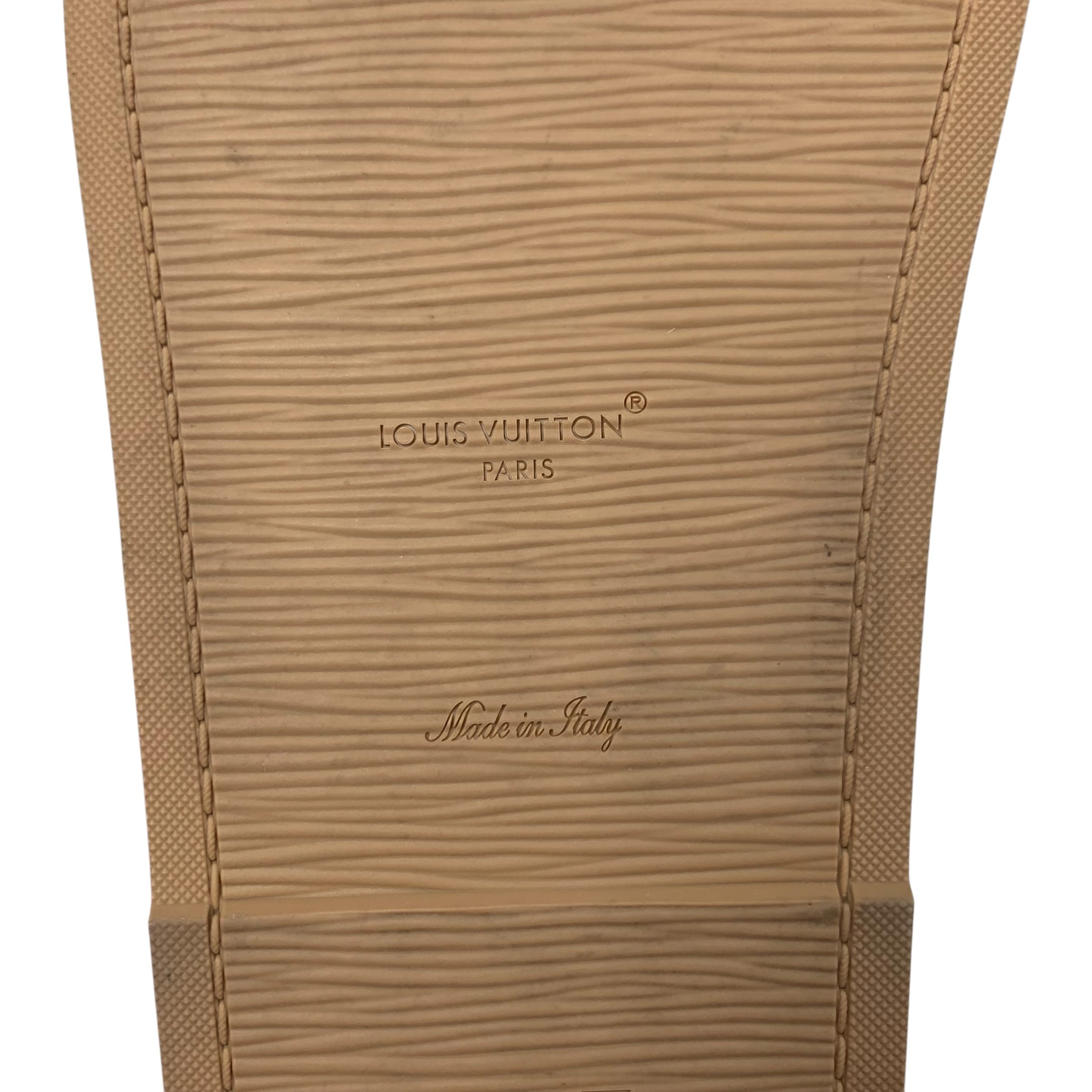 Sandals Luxury Designer By Louis Vuitton In Cream, Size: 8.5