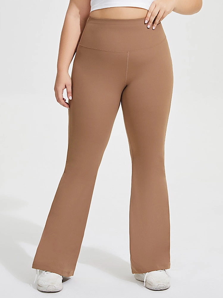 Seamless Butt-Lifting Sports Yoga Flared Trousers