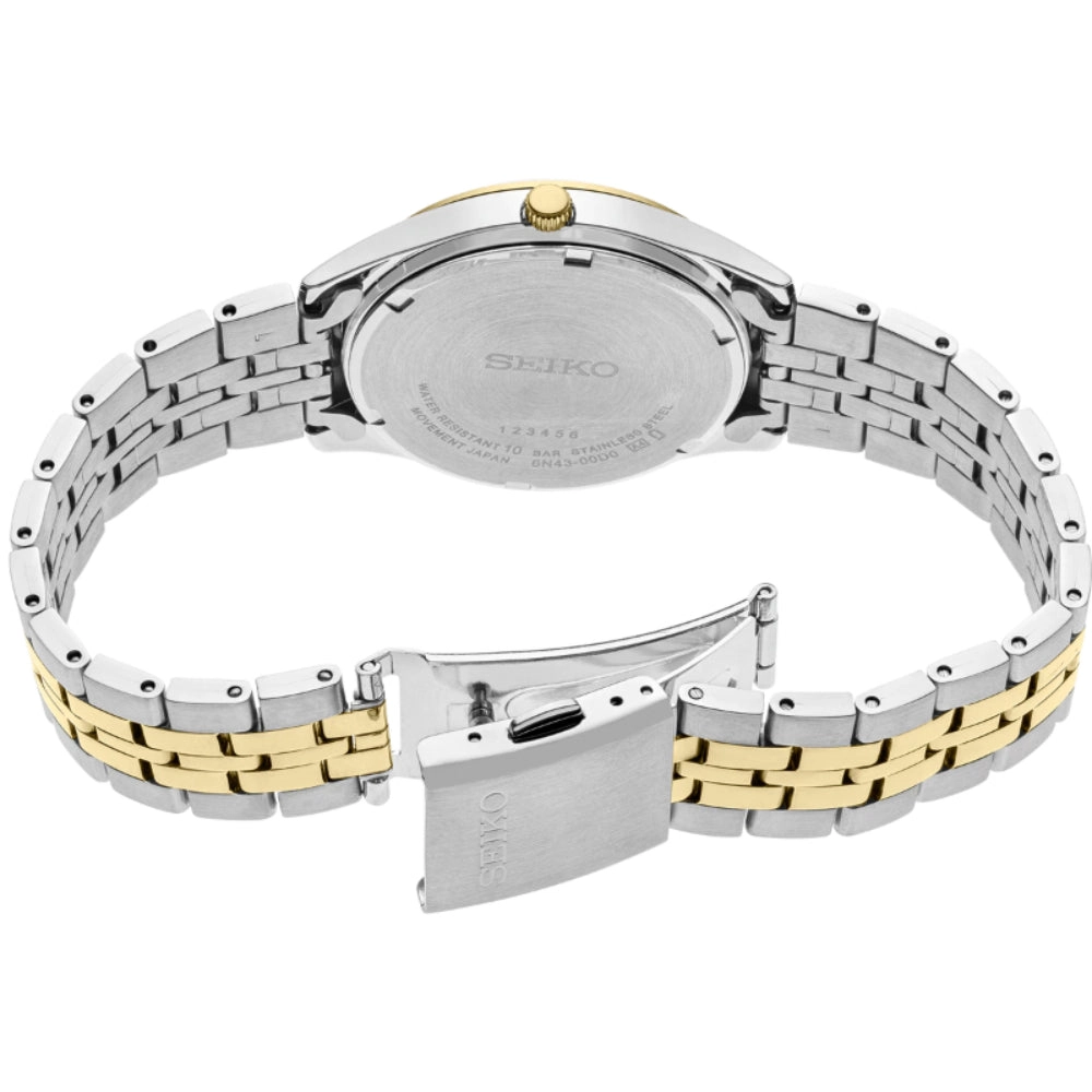 Seiko Essentials Collection Two-Tone Quartz Watch, SUR430