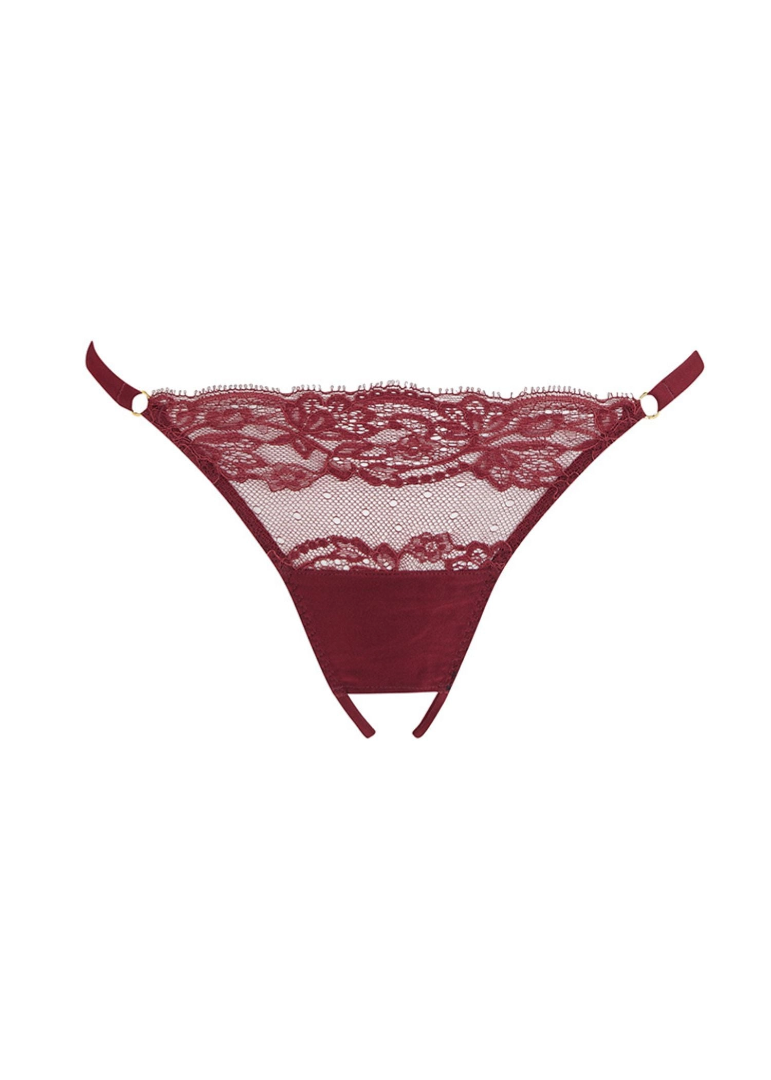 Seraphine Open Knicker (Mahogany)