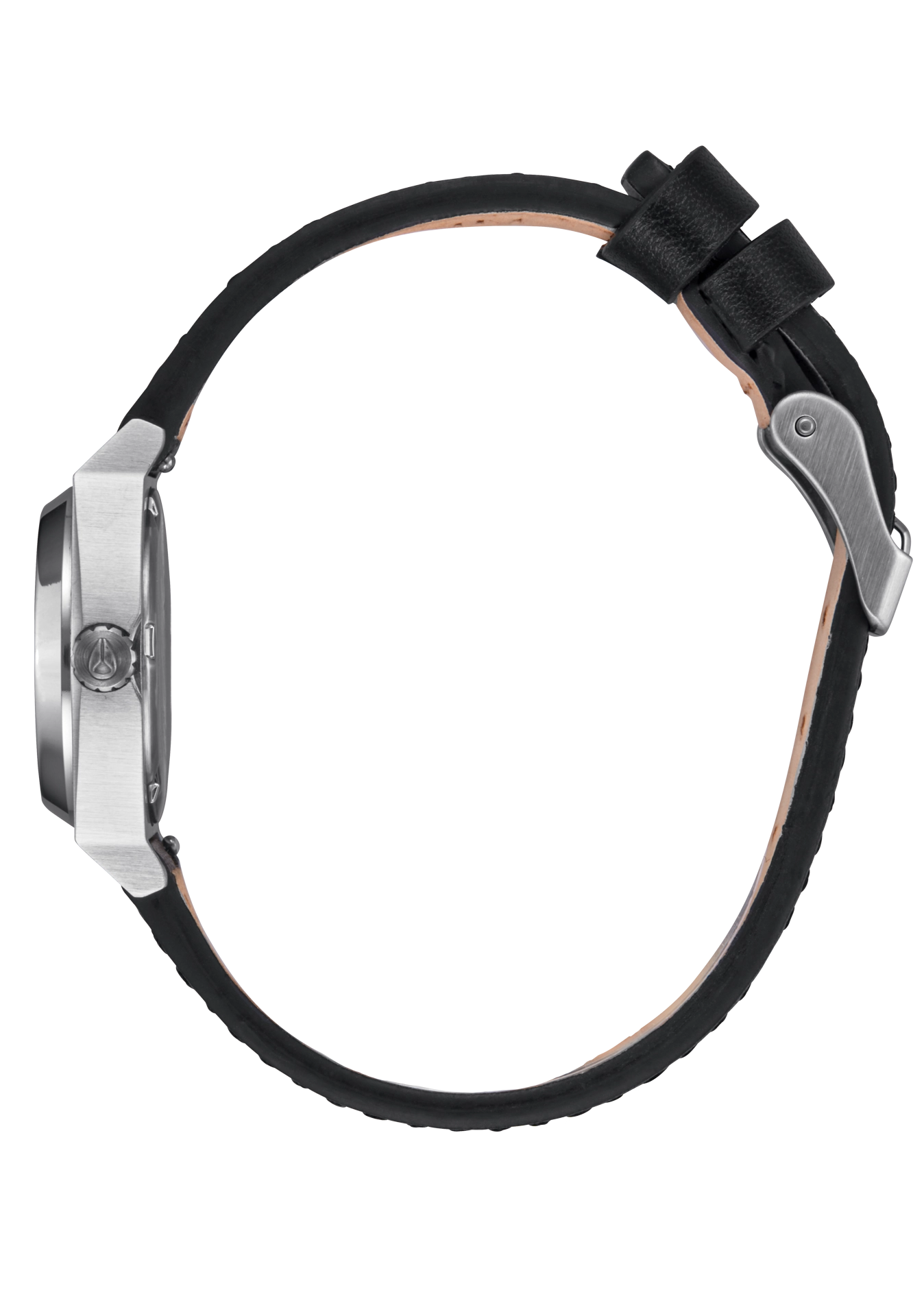 Small Time Teller Leather - Silver / Black