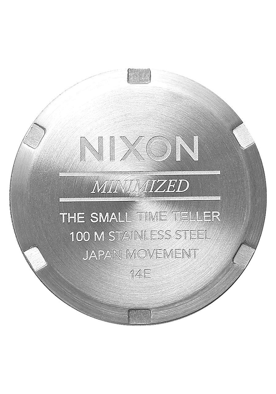 Small Time Teller Leather - Silver / Black
