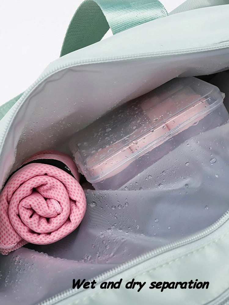 Sports Gym Waterproof Duffle Bag with Shoe and Wet Clothes Compartments