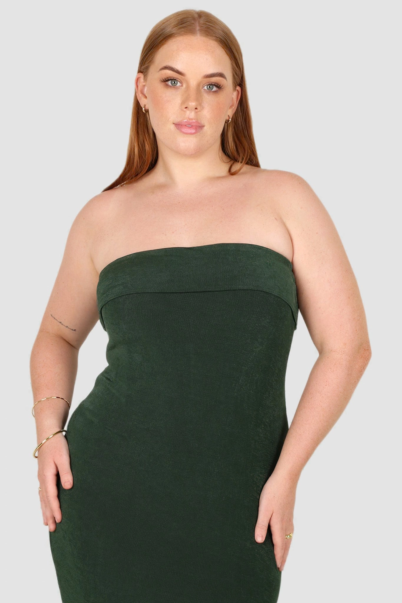 SURI MIDI DRESS PINE