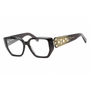 Swarovski Women's Eyeglasses - Full Rim Cat Eye Shiny Black Plastic Frame | SK5467 001