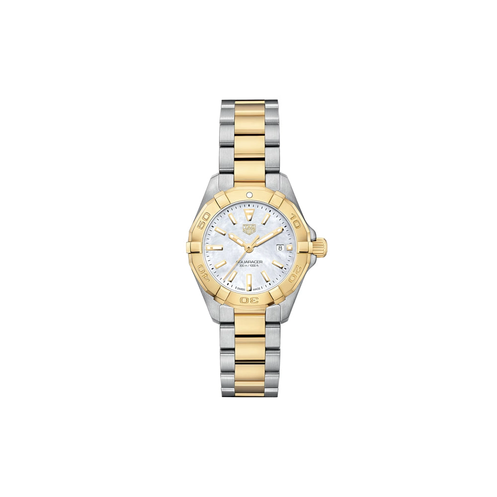 Tag Heuer Two-Tone Aquaracer Date 27mm Quartz Watch