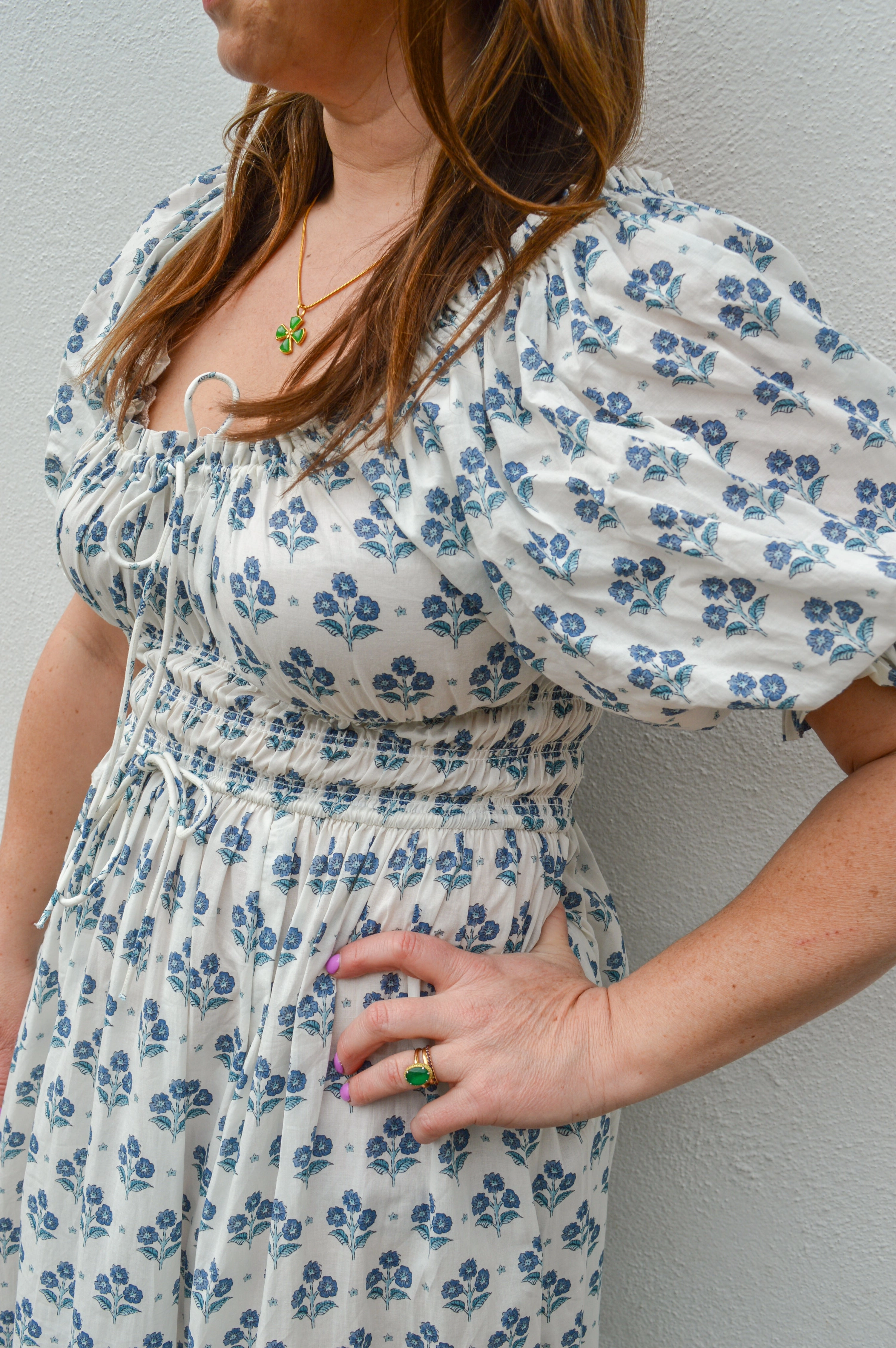 The New Society Eleni Hyacinth Dress