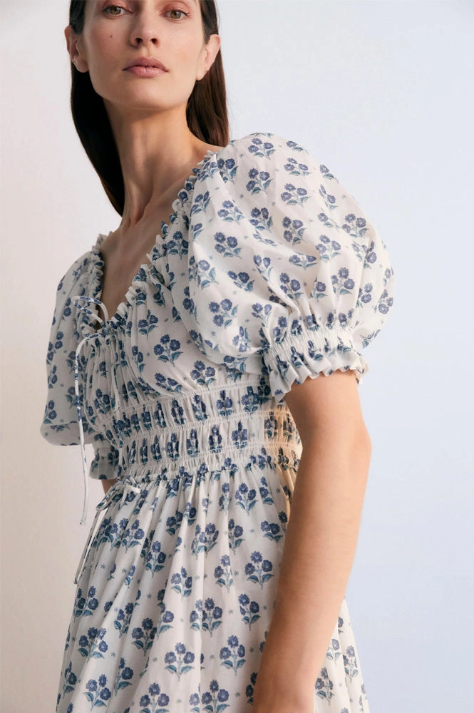 The New Society Eleni Hyacinth Dress