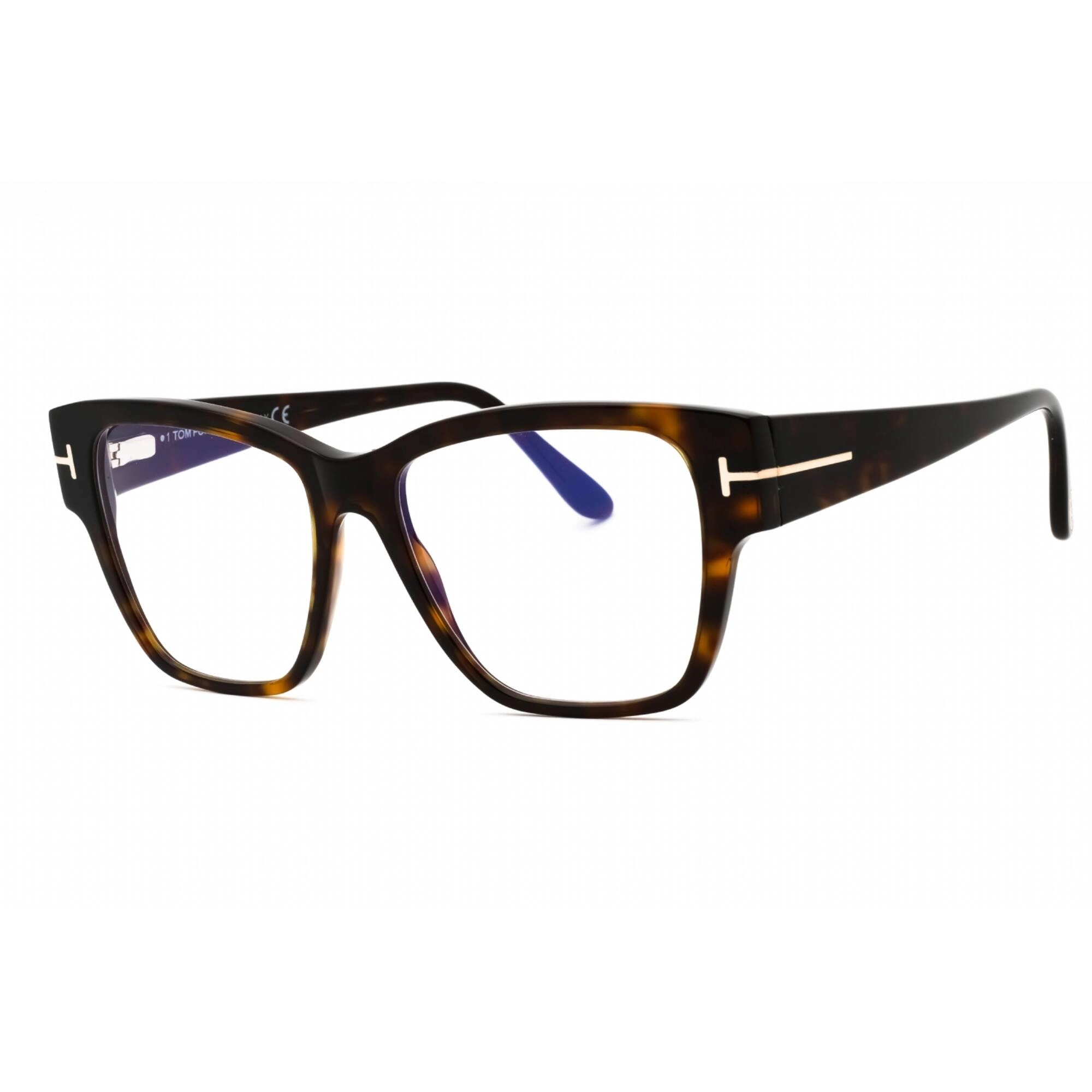 Tom Ford Women's Eyeglasses - Dark Havana Acetate Cat Eye Frame | FT5745-B 052