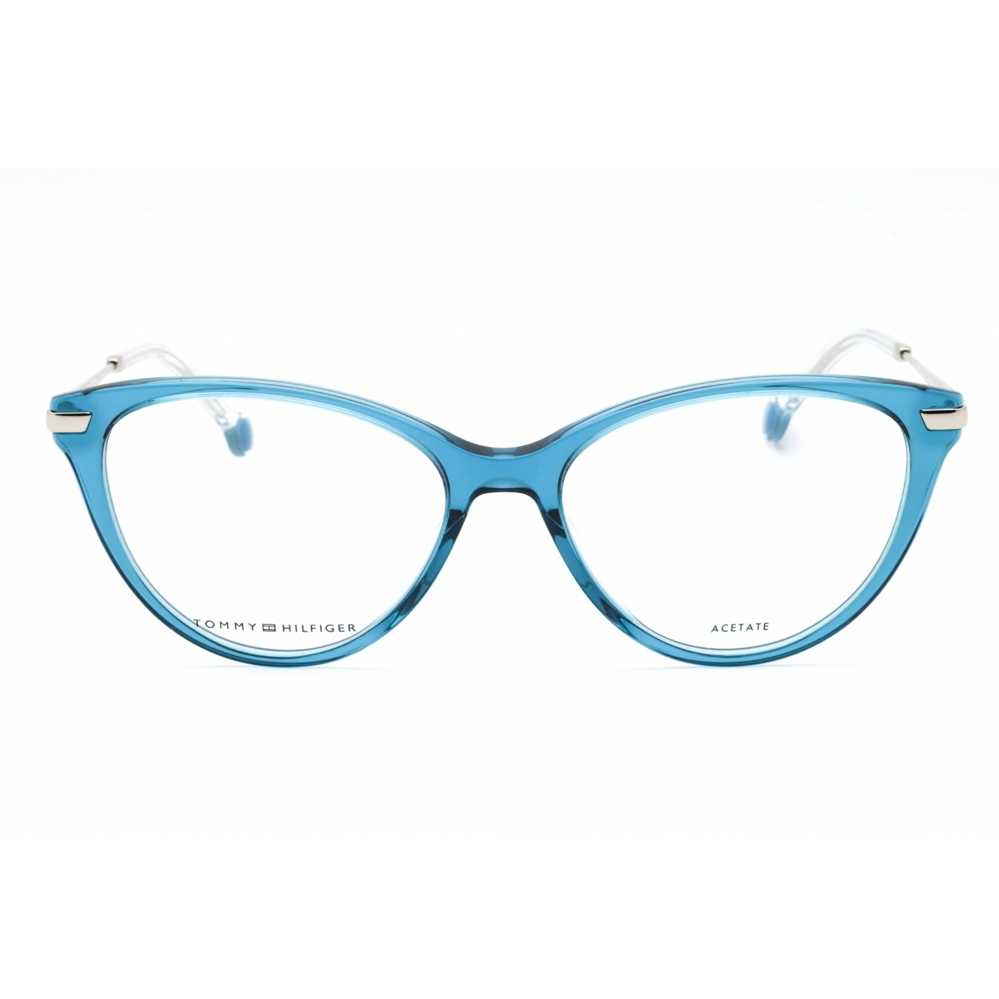 Tommy Hilfiger Women's Eyeglasses - Blue Plastic Cat Eye Full Rim | TH 1882 0PJP 00