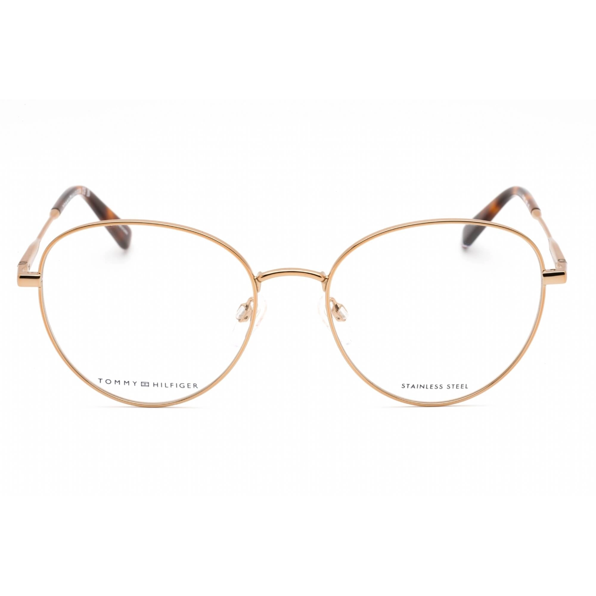 Tommy Hilfiger Women's Eyeglasses - Gold Copper Round Metal Frame | TH 2005 0DDB 00