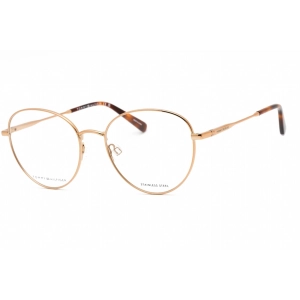 Tommy Hilfiger Women's Eyeglasses - Gold Copper Round Metal Frame | TH 2005 0DDB 00