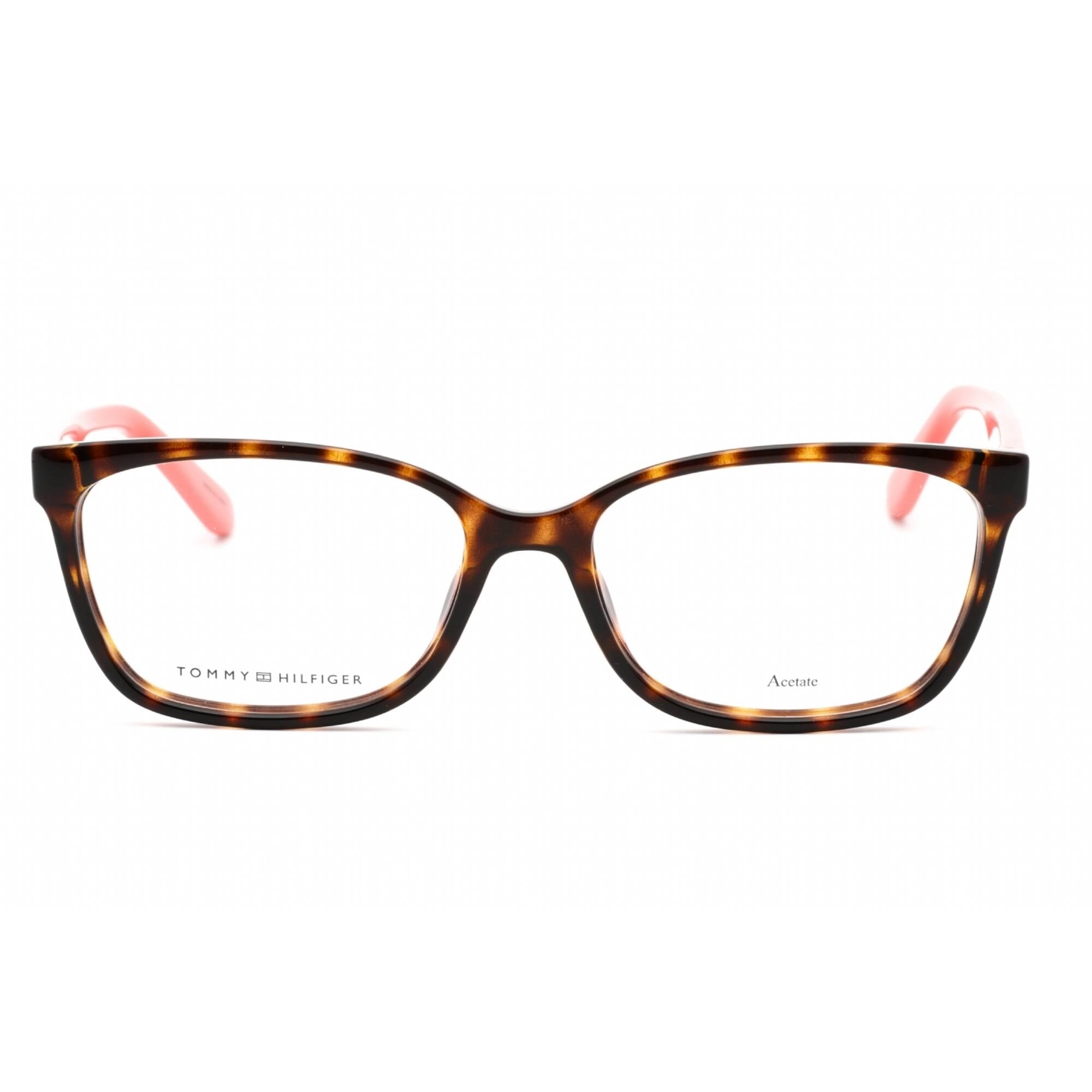 Tommy Hilfiger Women's Eyeglasses - Havana Brown Rectangular Frame | Th 1492 09N4 00