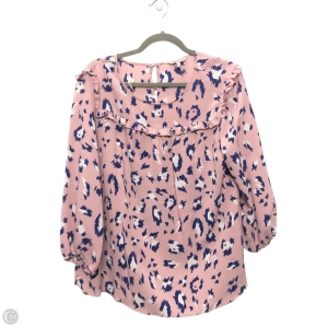 Top 3/4 Sleeve By Juicy Couture In Blue & Pink, Size: Xl