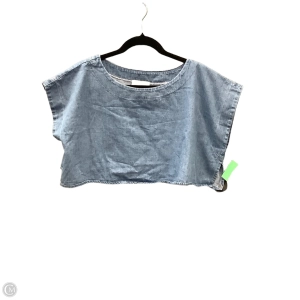 Top Short Sleeve By Mable In Blue, Size: L
