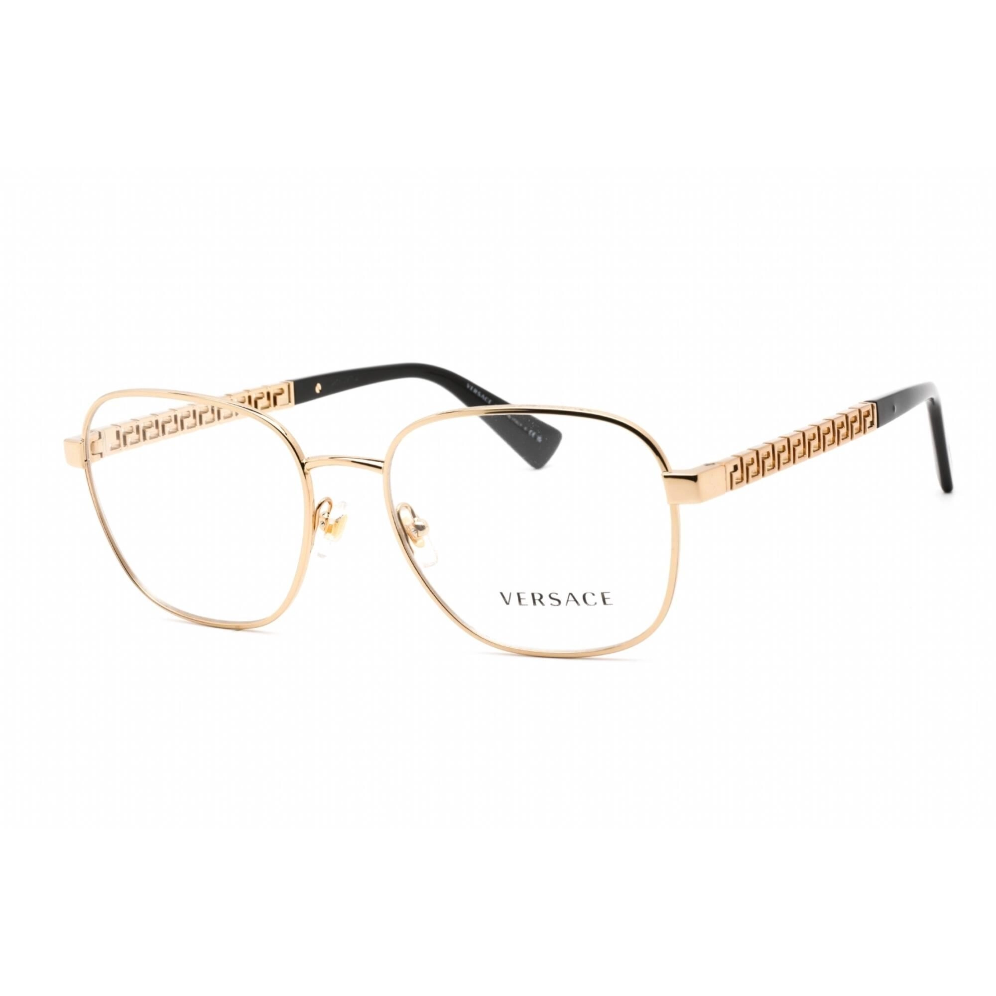 Versace Unisex Eyeglasses - Full Rim Square Shape Gold Metal Frame | 0VE1290 1002