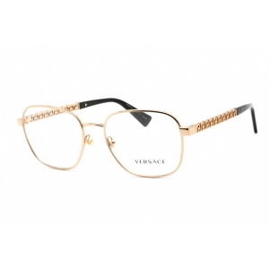 Versace Unisex Eyeglasses - Full Rim Square Shape Gold Metal Frame | 0VE1290 1002