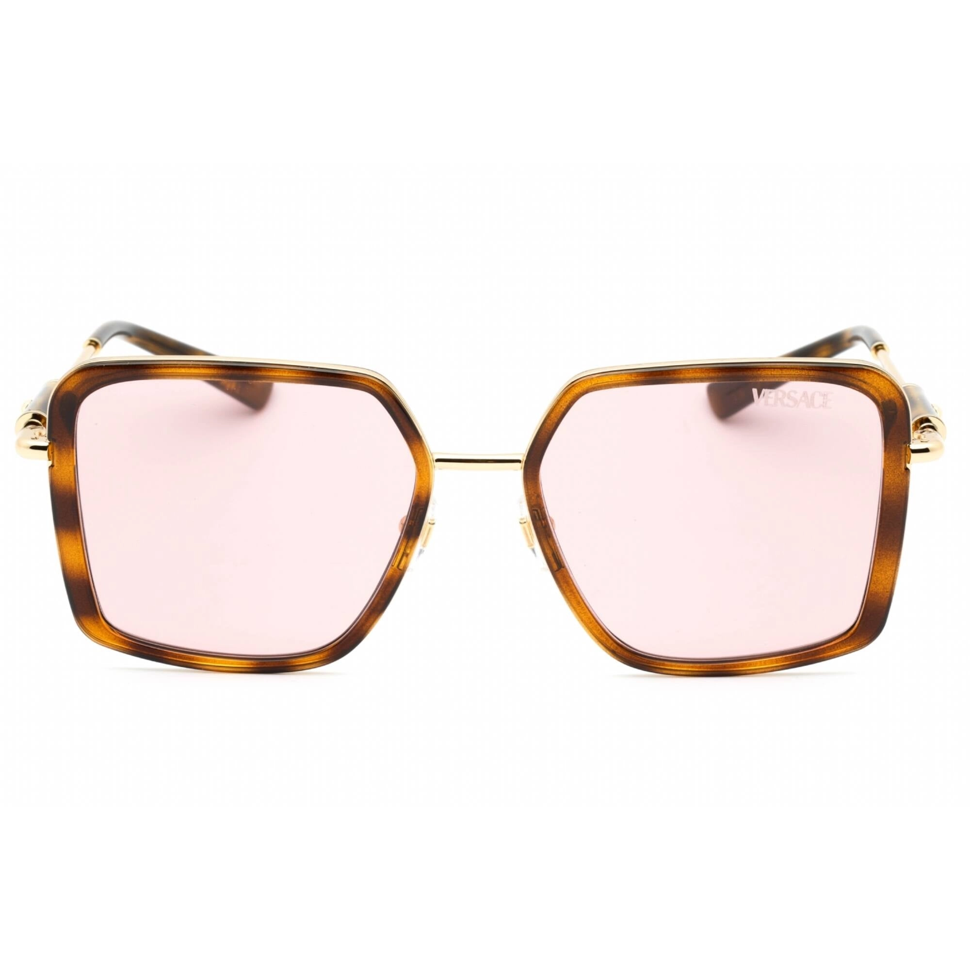 Versace Women's Sunglasses - Havana Square Frame Light Violet Lens | 0VE2261 100284