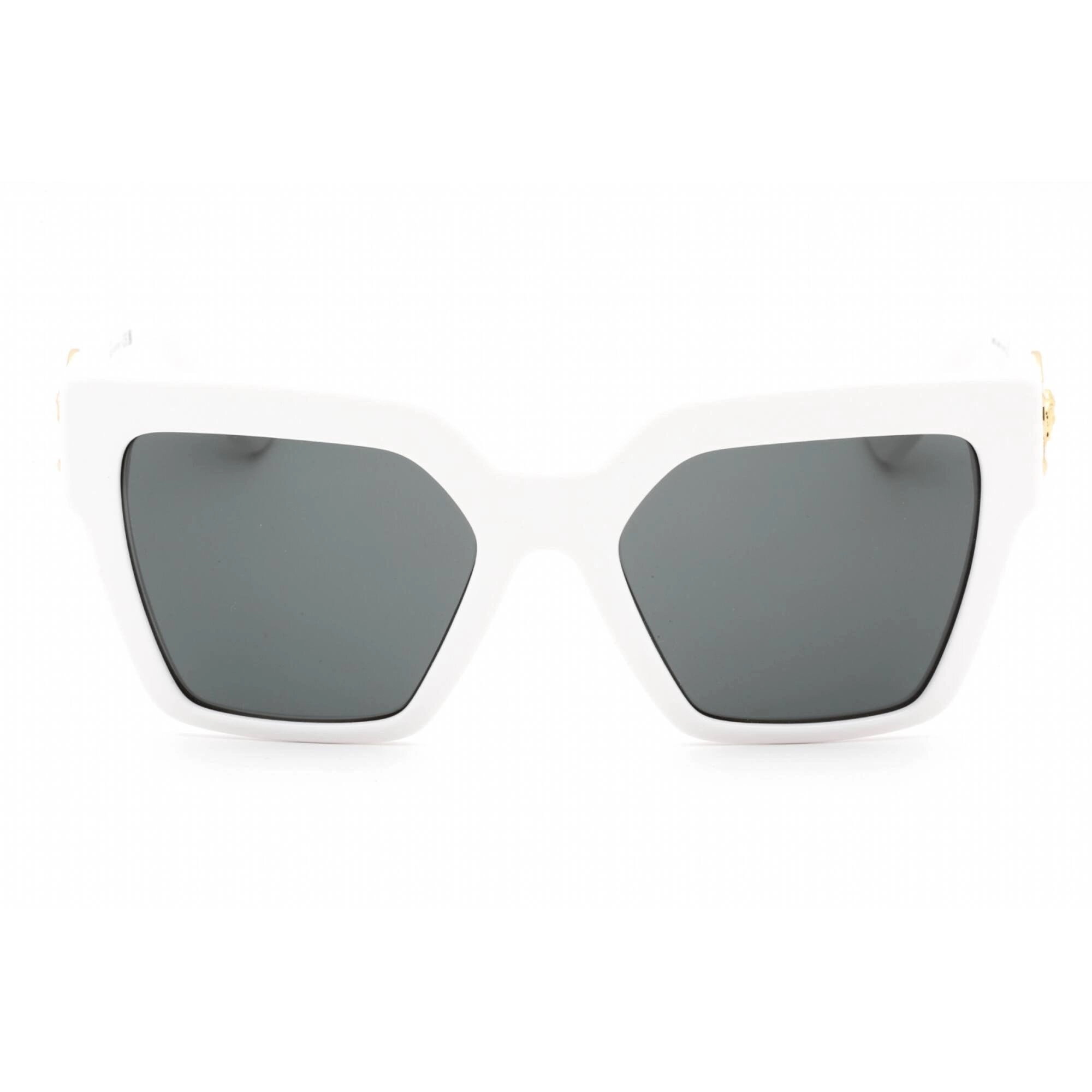 Versace Women's Sunglasses - White Plastic Full Rim Rectangular Frame | 0VE4458 314/87
